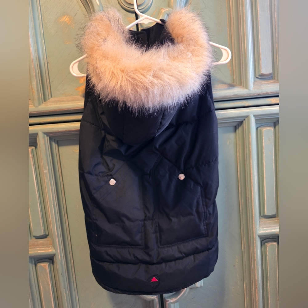 Pajar Pup Black Puffer Jacket with Faux Fur Accent & Weather-Resistant Design